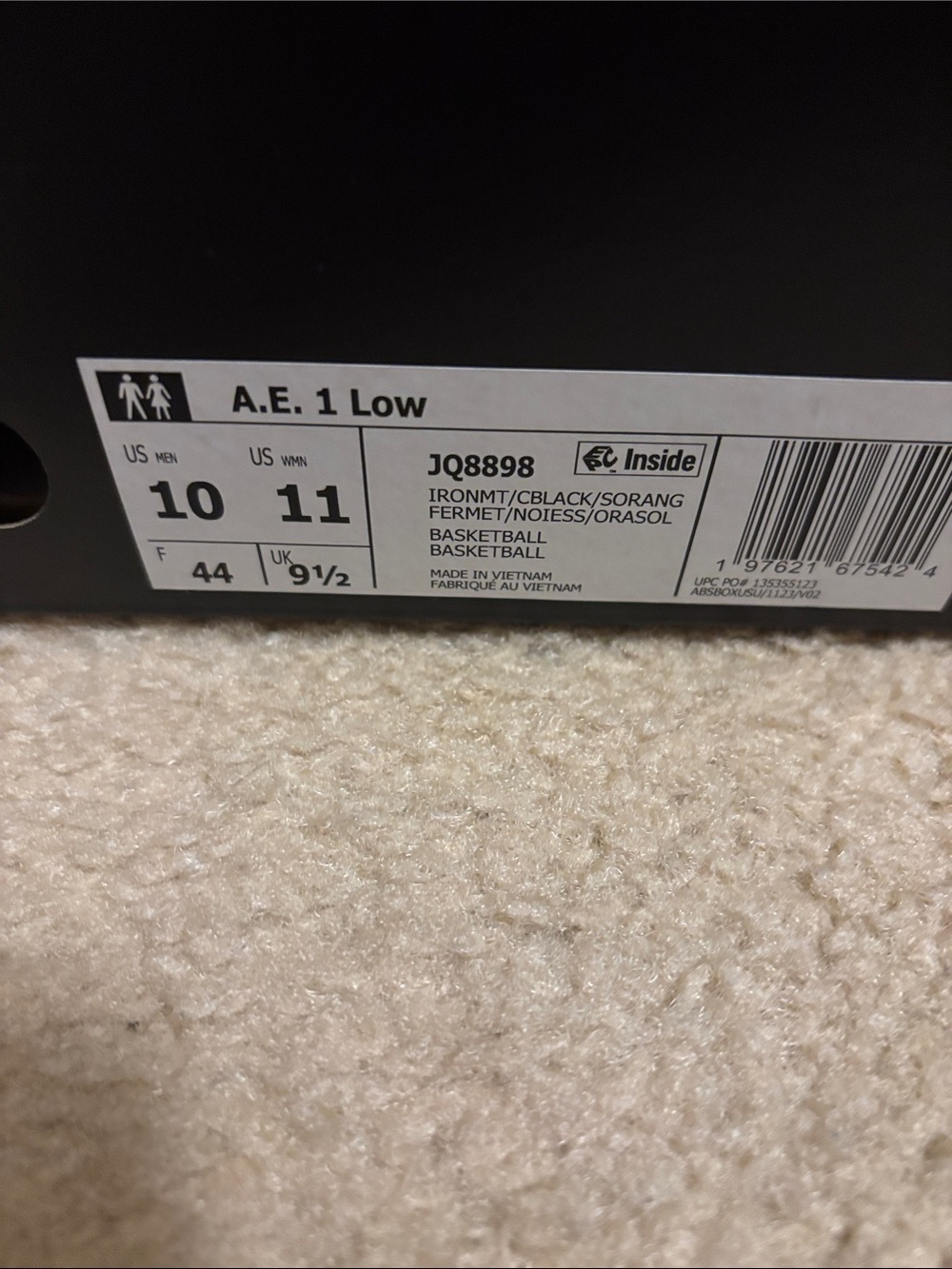 ‼️BNIB‼️adidas Anthony Edward’s low iron sharpens - Picture 4 of 4